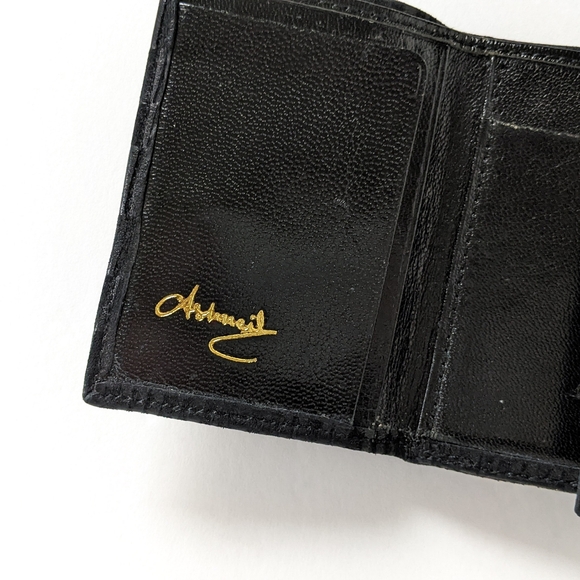 Vintage Black Leather Wallet - Picture 8 of 10